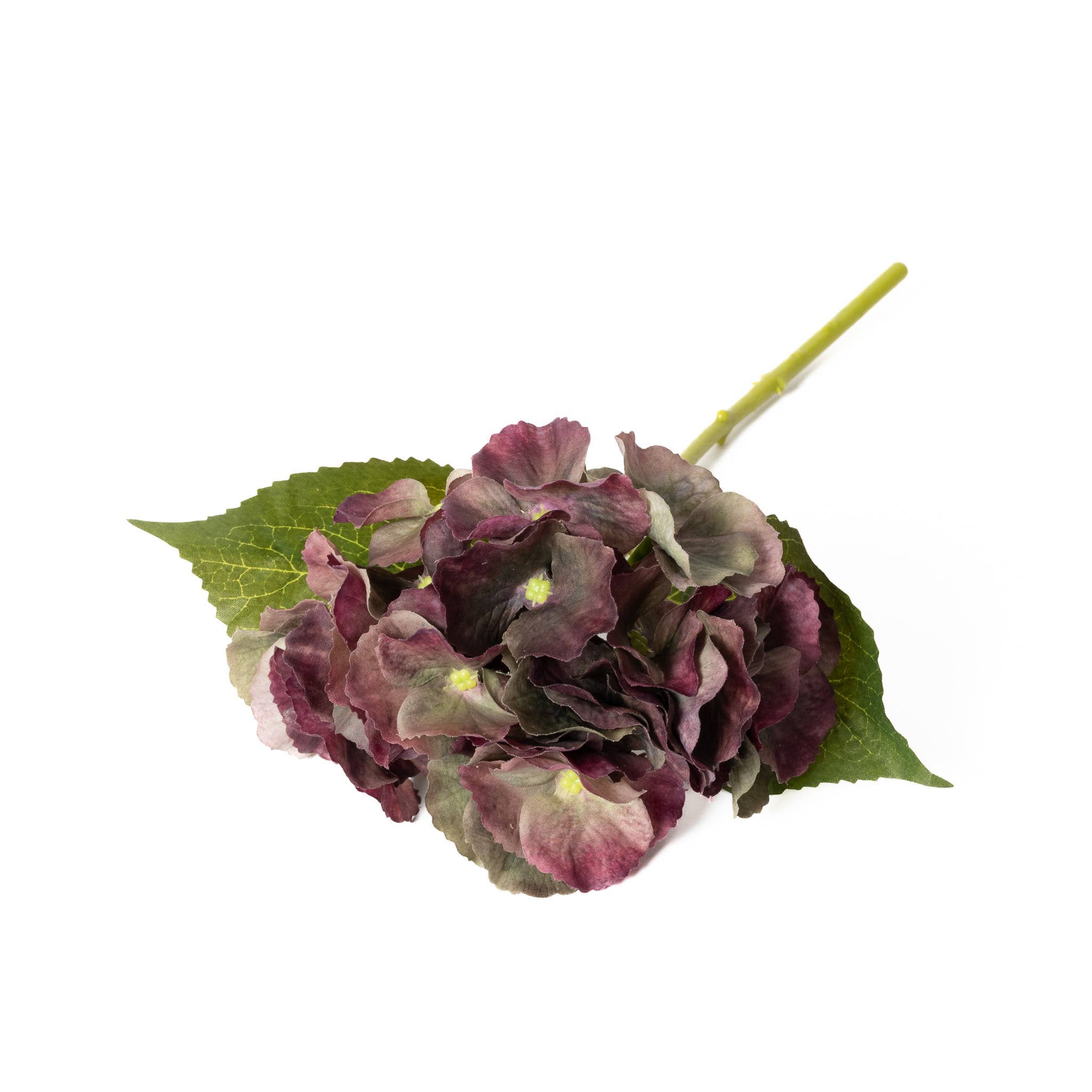 Mills Floral Company – Engroshandel Kunstige blomster – Real Touch Hortensia - 14 Tommer - Antik Bourgogne2