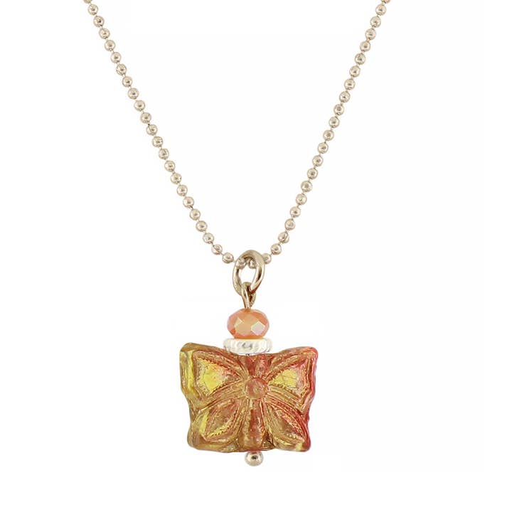 Glass Butterfly Bead Necklace for wholesale by Baked Beads