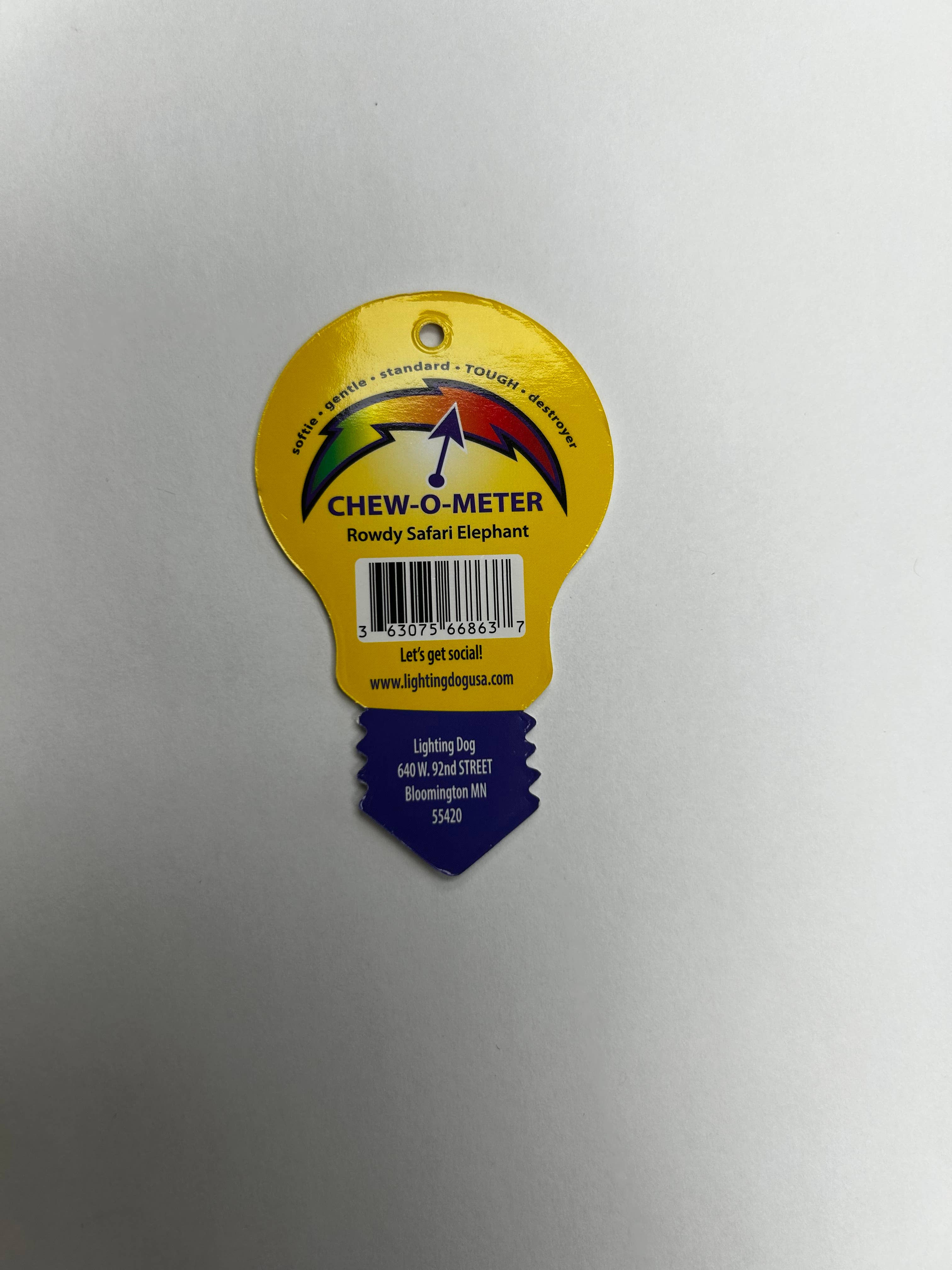 Lightning Dog - Wholesale Pet Plush Toy - Dog - Rowdy Safari - Elephant4