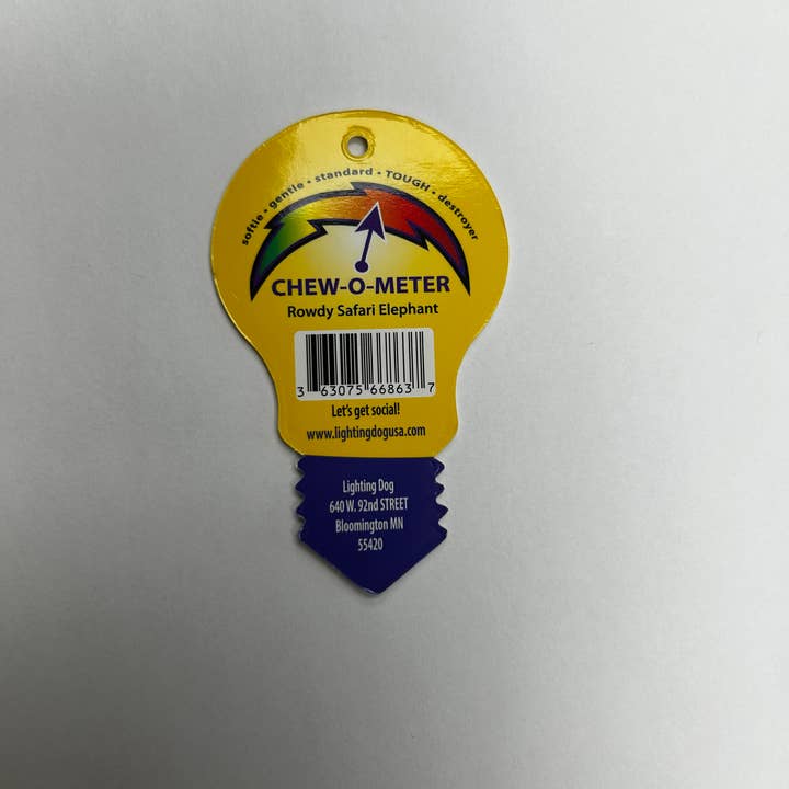 Lightning Dog - Wholesale Pet Plush Toy - Dog - Rowdy Safari - Elephant4