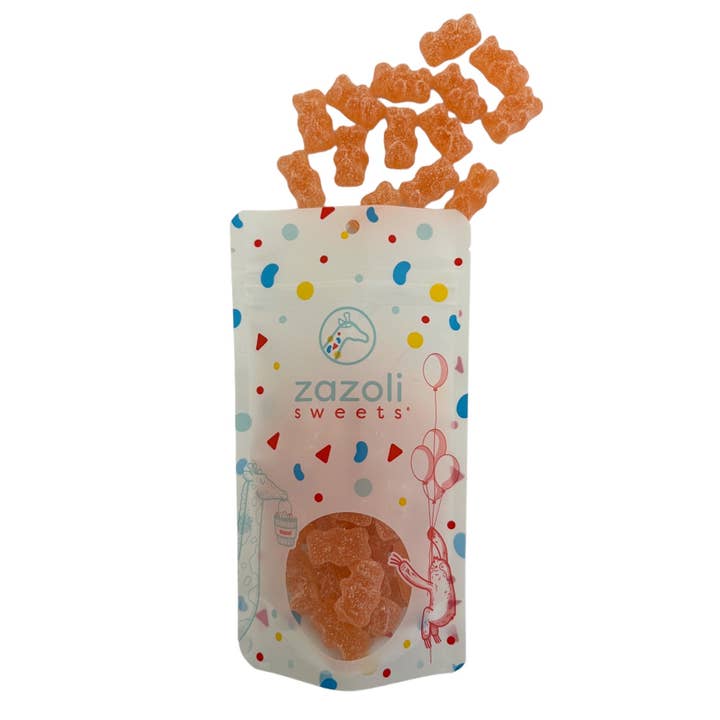 Sour Prosecco Gummy Fun Bears for wholesale by Zazoli Sweets LLC