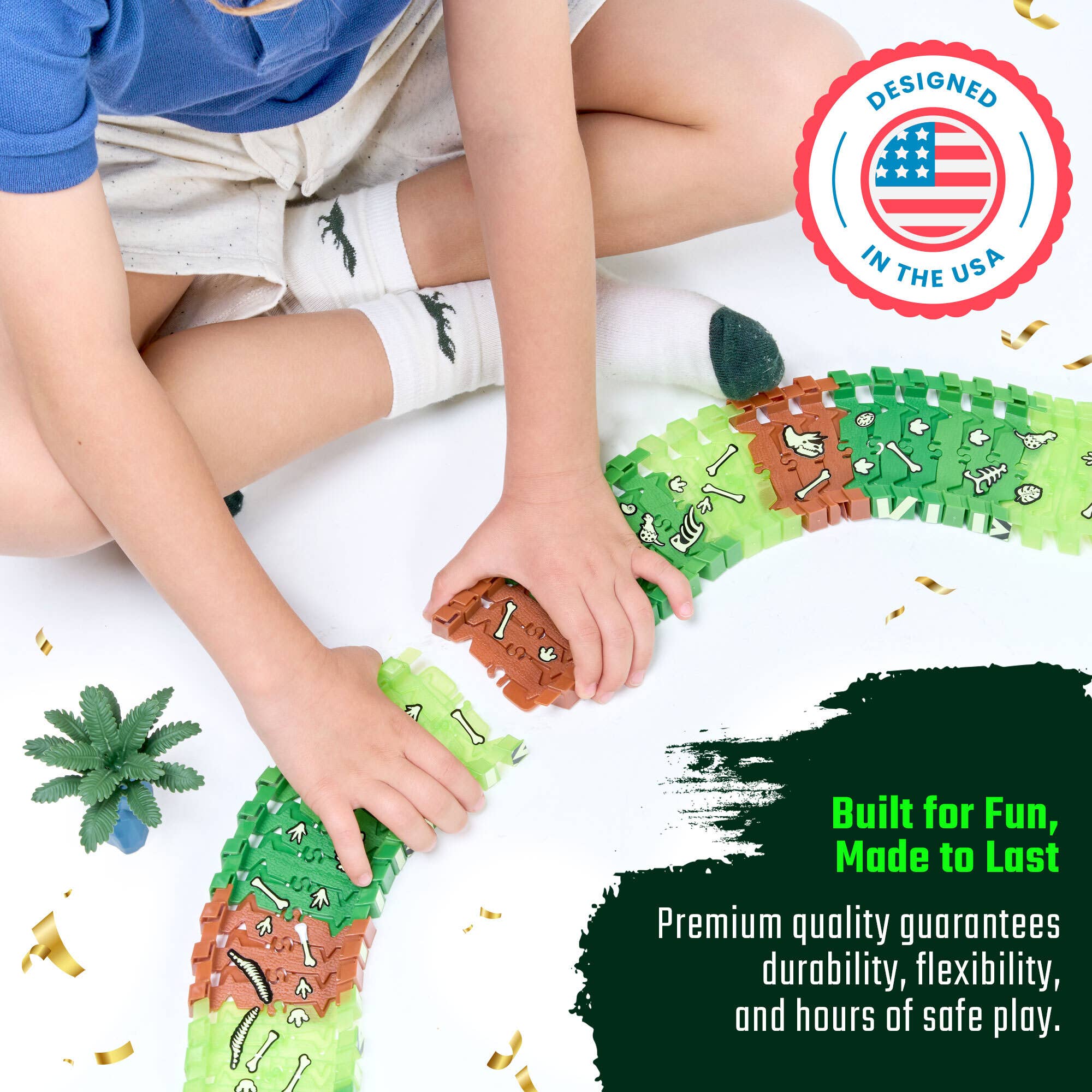 JitteryGit - Wholesale Toy Set - Kids - Dinosaur Forest Race Car Track Edition STEM Toy Gift Set6