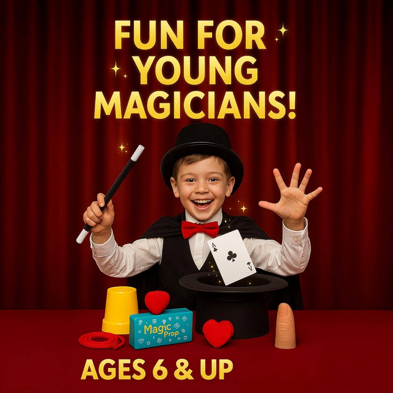 Atlasonix - Vente Tours de magie - Tours de magie - Coffret cadeau d'apprentissage amusant de magie pour enfants7