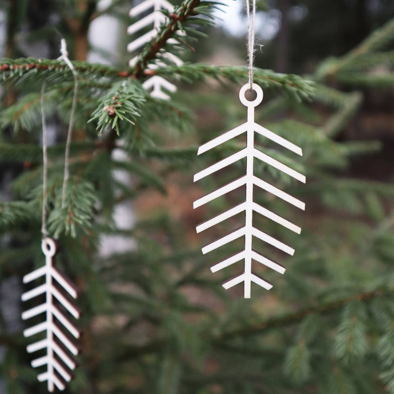 Papurino - Wholesale Ornament Set - Christmas Tree Decors, Pine Sprig 3 pcs2