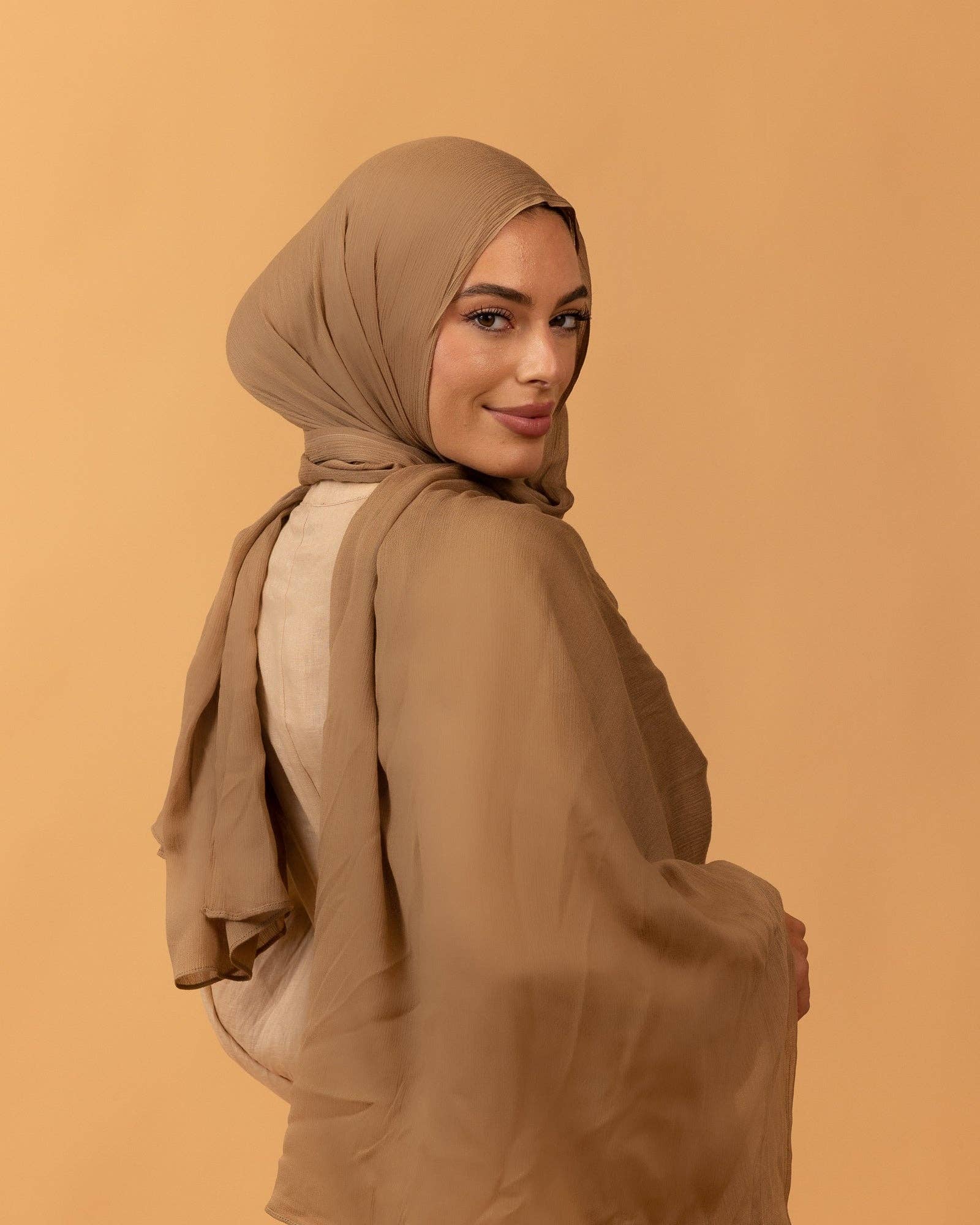 Mod Squad - Wholesale Hijab - Women's - Luxe Pressed Rayon Hijab - Mink2