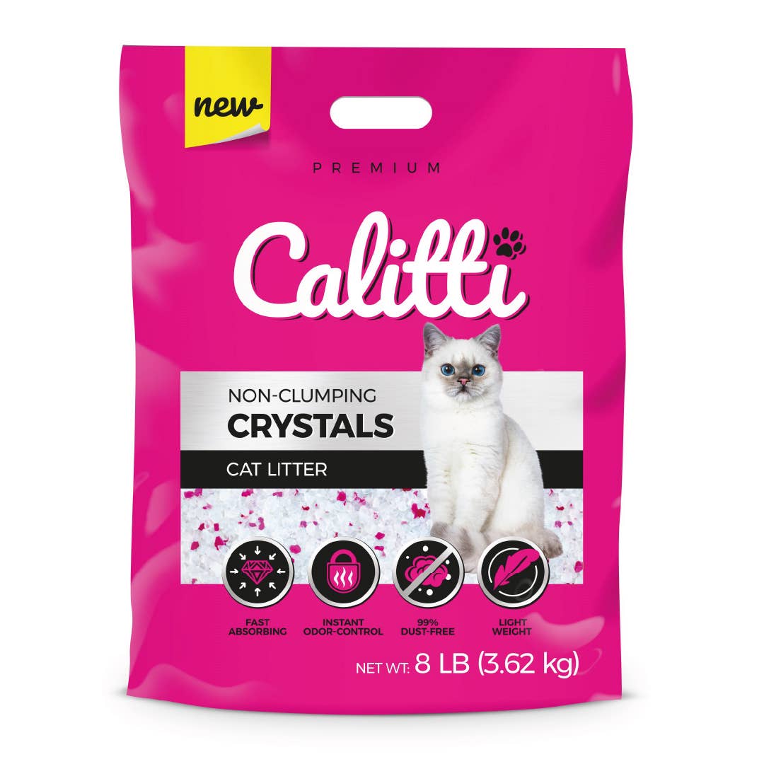 Calitti - Wholesale Cat Litter - Calitti CRYSTALS 8 lb Unscented Non-Clumping Cat Litter0