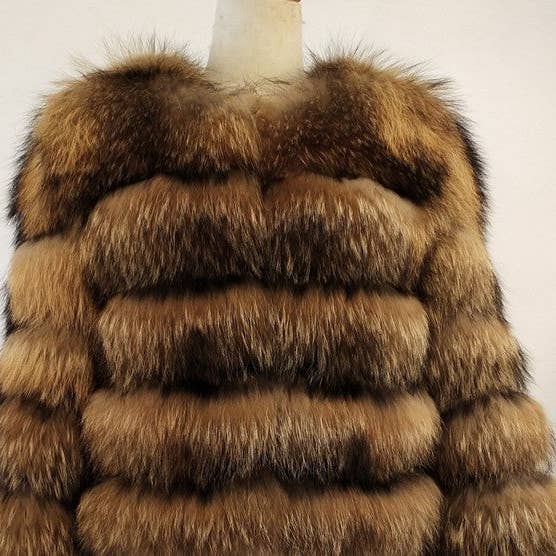 Marayn - Wholesale Jacket – Women's - Luxury Faux Fox Fur Short Jacket for Women11