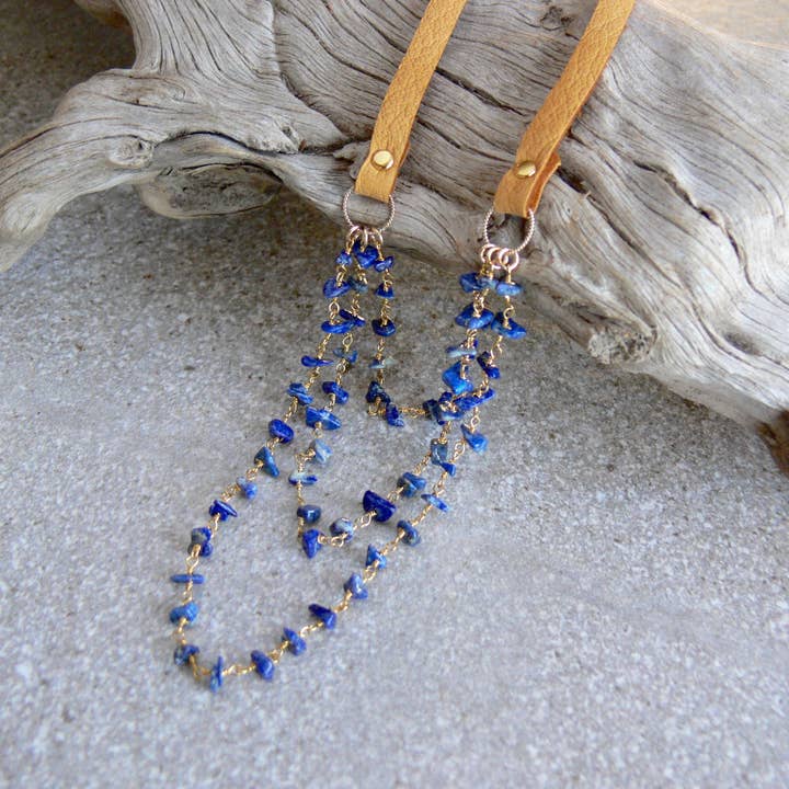 Deerskin self-tie necklace for wholesale by Rope and Leather