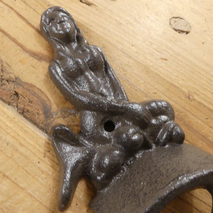 RUSTIC CAST IRON MERMAID BOTTLE OPENER for wholesale by Midwest Craft House