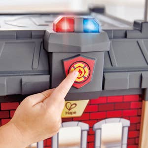 Hape Toys - Wholesale Doll - Kids - Hape Fire Station-Wooden Playset with Lights & Sounds for 3+