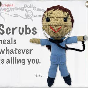 Kamibashi - Wholesale Keychain - Women's - Scrubs (Girl) String Doll Keychain