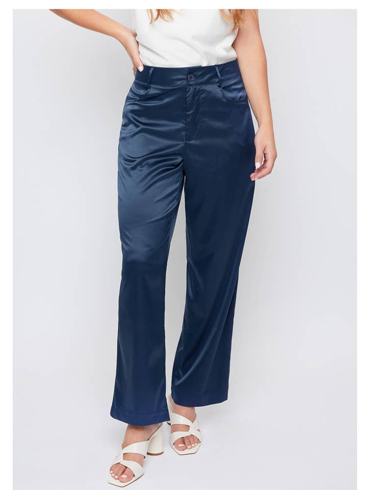 Pantalon de bureau en satin extensible-WP137230 pour la vente par YMI