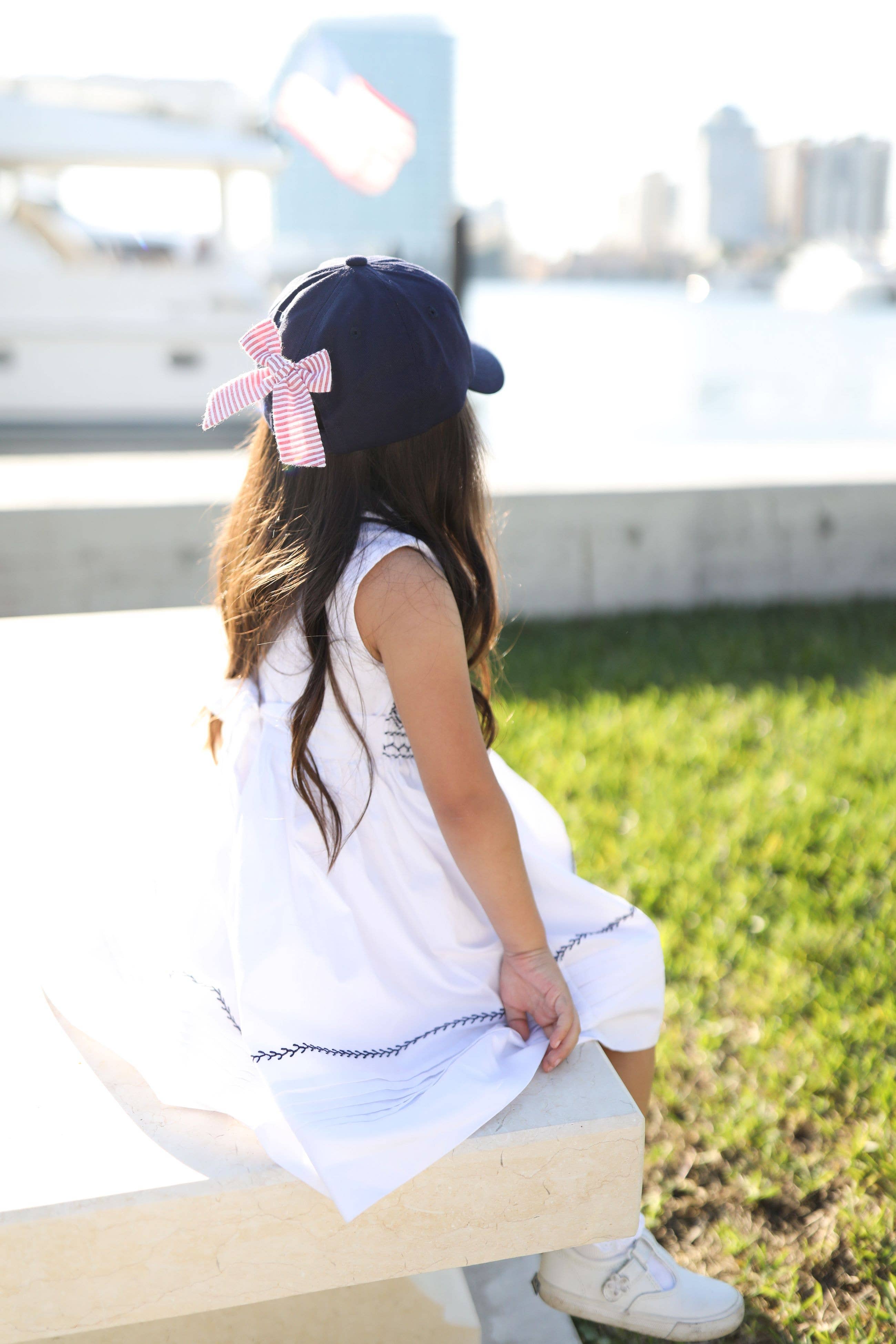 Bits & Bows - Wholesale Baseball Cap - Kids - Lobster Bow Baseball Hat (Youth)1