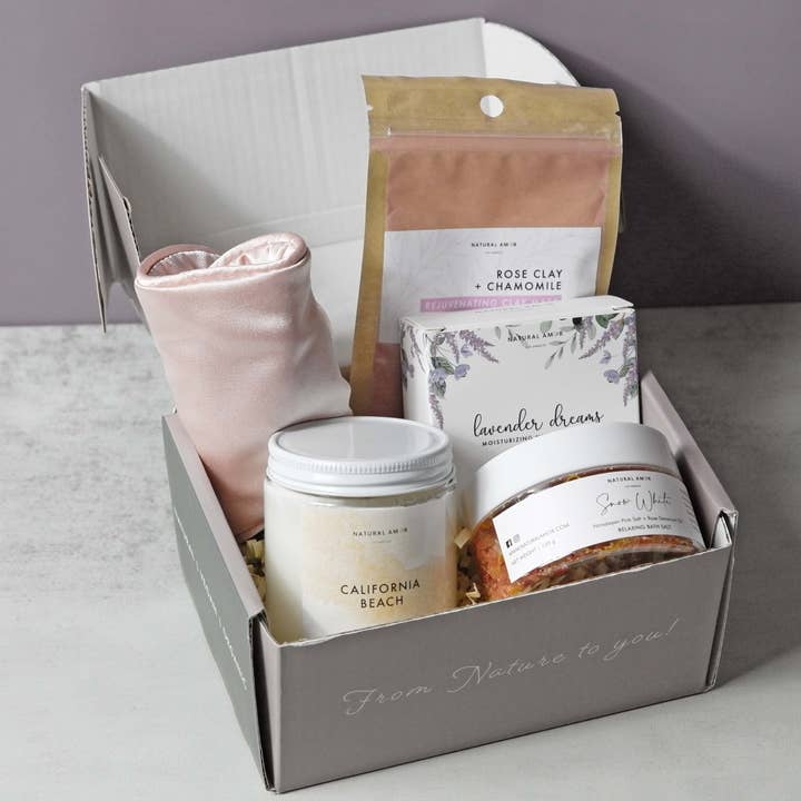 Natural Amor LLC - Wholesale Bath & Body Set - Spa Bath Body Gift Set| Natural Skincare Gift Sets