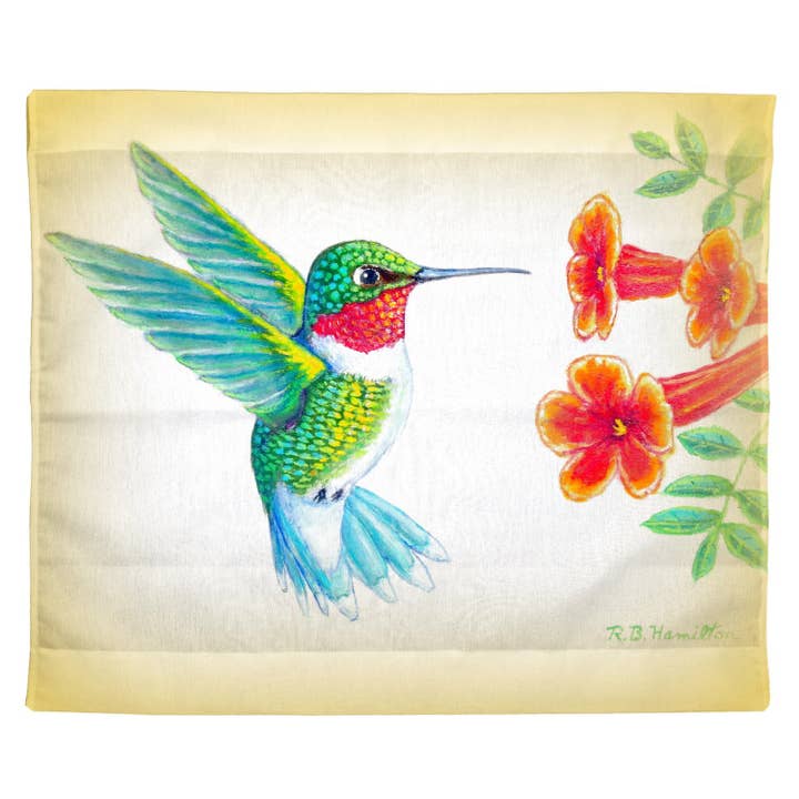 Dick's Hummingbird Outdoor Wall Hanging 24x30 for wholesale by Betsy Drake Interiors