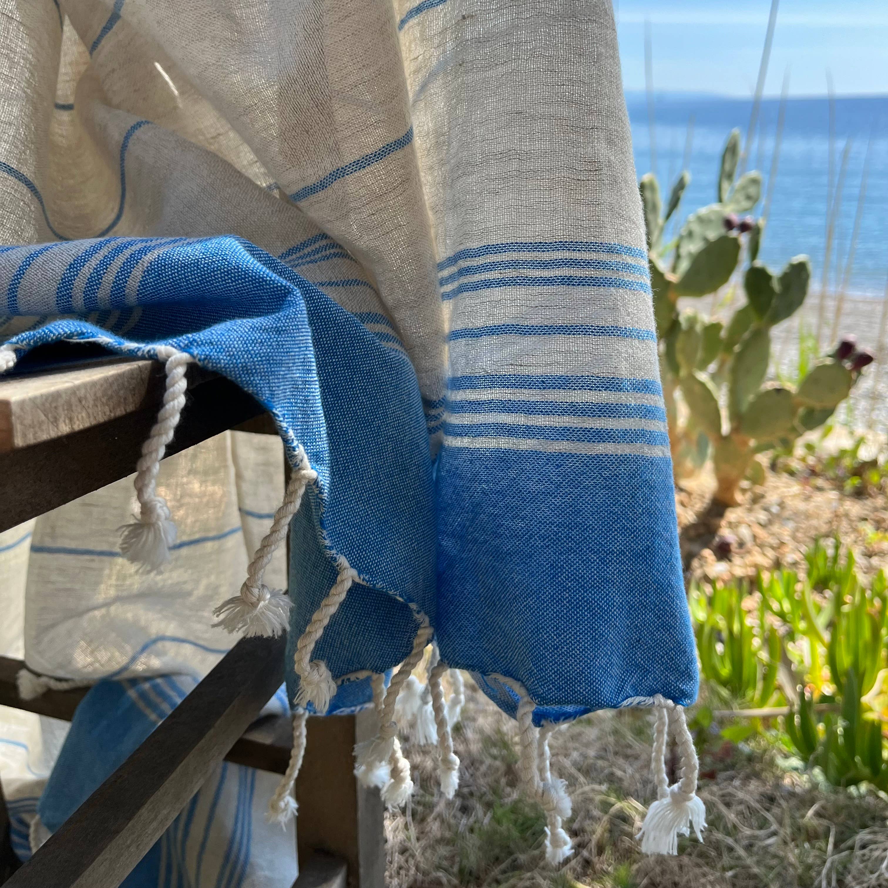 loom.ist – Großhandel Badetuch – Karya Leinen Strandtuch / Türkisches Handtuch31