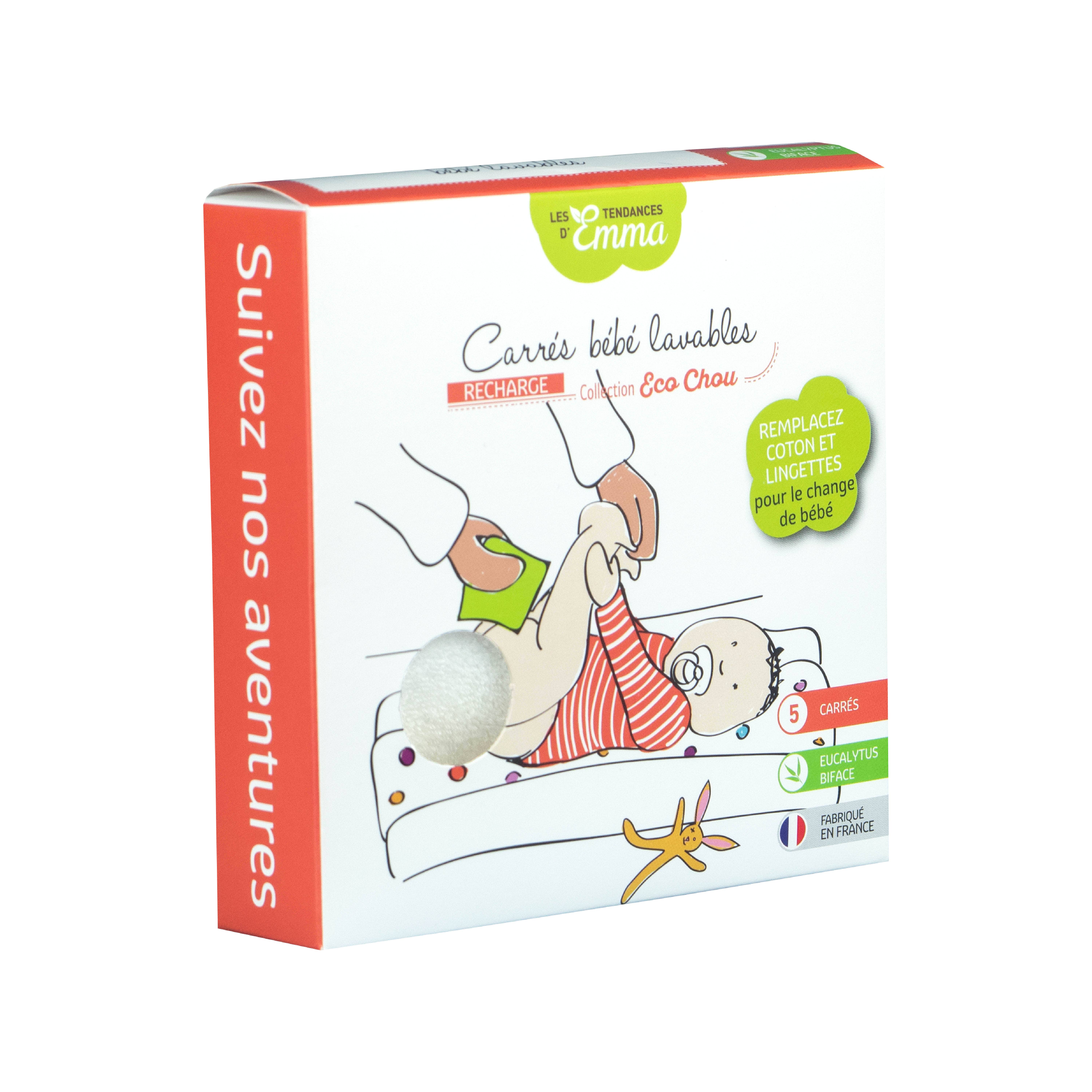 Les Tendances d'Emma - Wholesale Diaper (Cloth) - Baby - 5 Emma squares for babies10