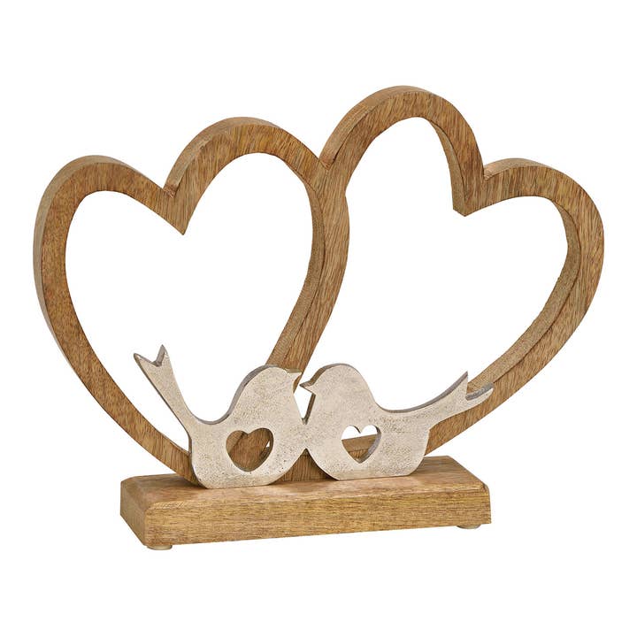 Expositor Doppelherz con pájaro de metal de madera, marrón (A/Al/P) 23x30x6cm para venta al por mayor de Wurm