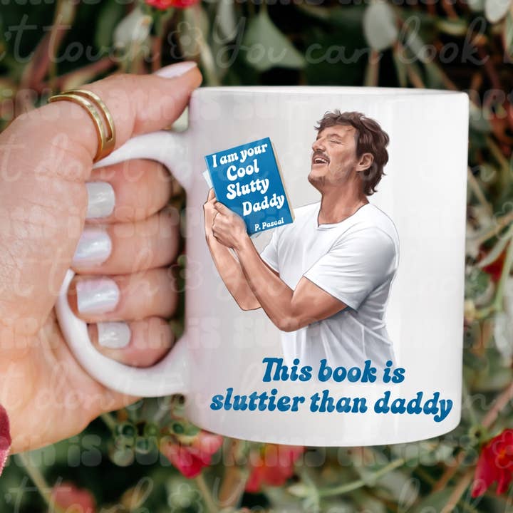 Dieses Buch ist schlüpfriger als die Daddy Bookish Tasse. für den Großhandel von Ace the Pitmatian Co