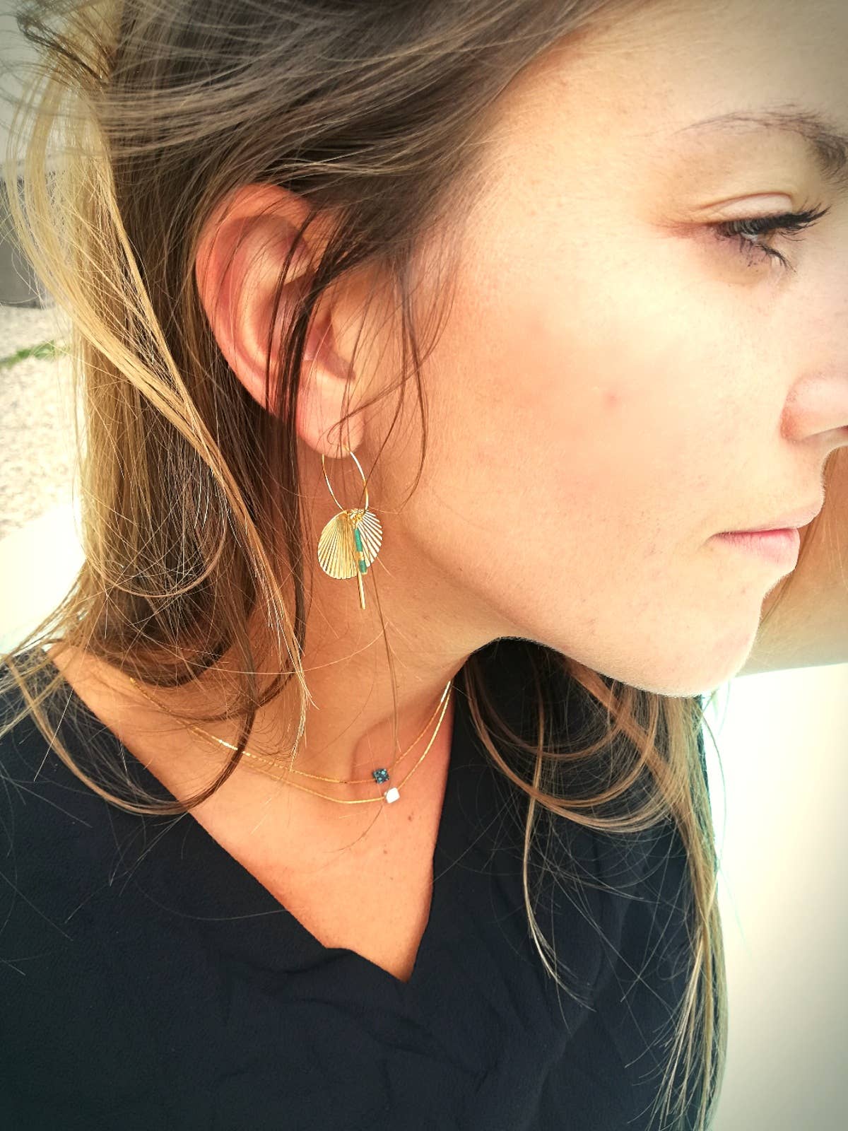 Enelli - Wholesale Hoop Earrings - Solar hoop earrings1