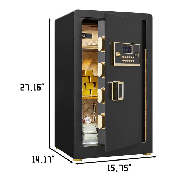 39F Inc. - Wholesale Jewelry Box/Organizer - Electronic Steel Home Safe with Digital Lock for Valuables3
