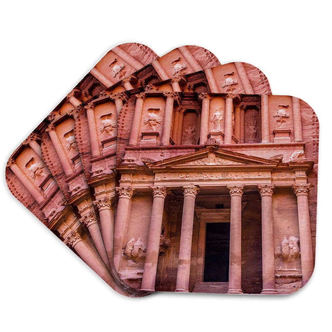 3dRose - Wholesale Coasters - 3dRose, Yellow Treasury Becomes Rose Red in Afternoon, Petra Jordan., Coaster7