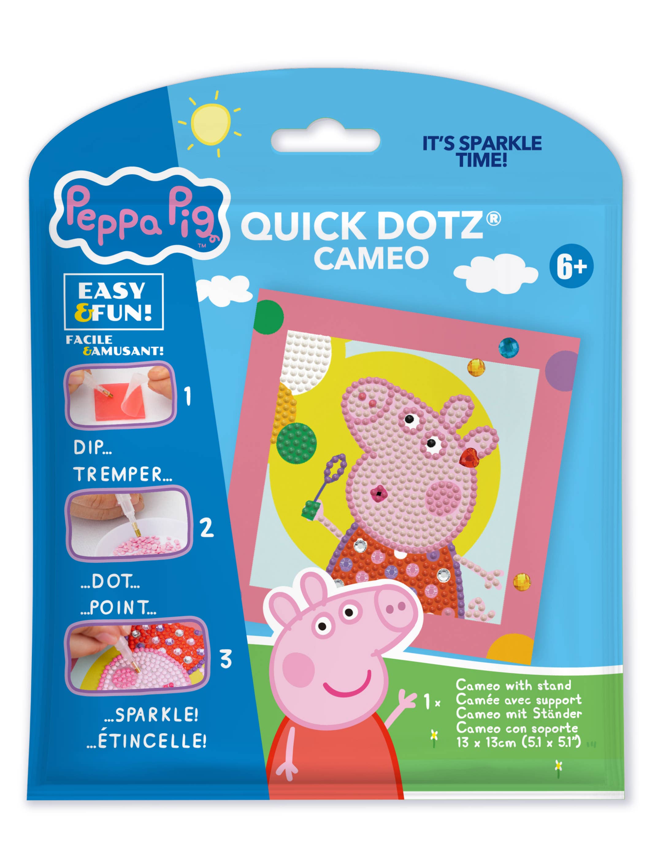 Toysmith - Wholesale Toy Set - Kids - Diamond Dotz Peppa Pig - Happy Days0