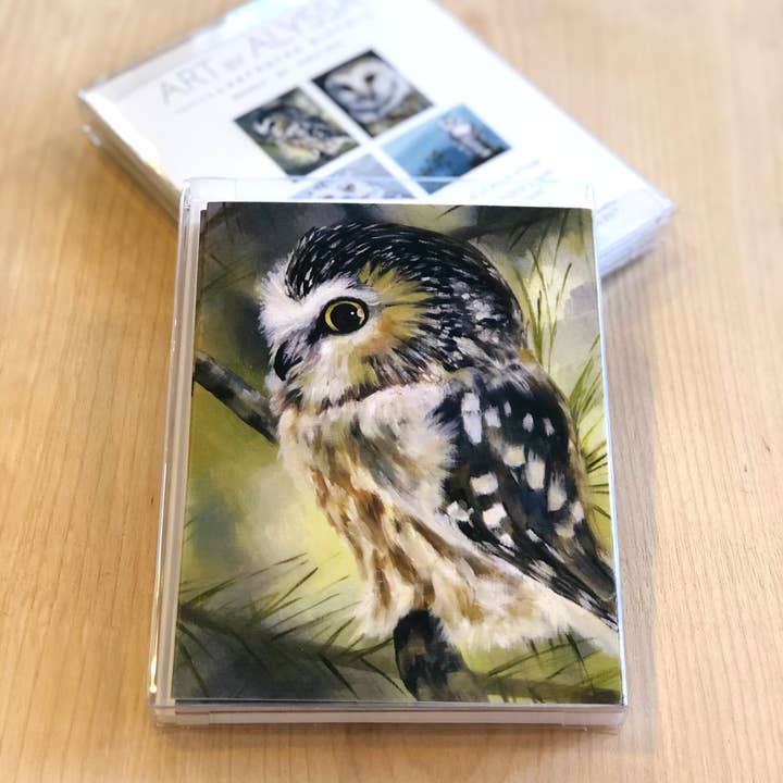 Art by Alyssa - Wholesale Everyday Greeting Card - Owl Boxed Cards