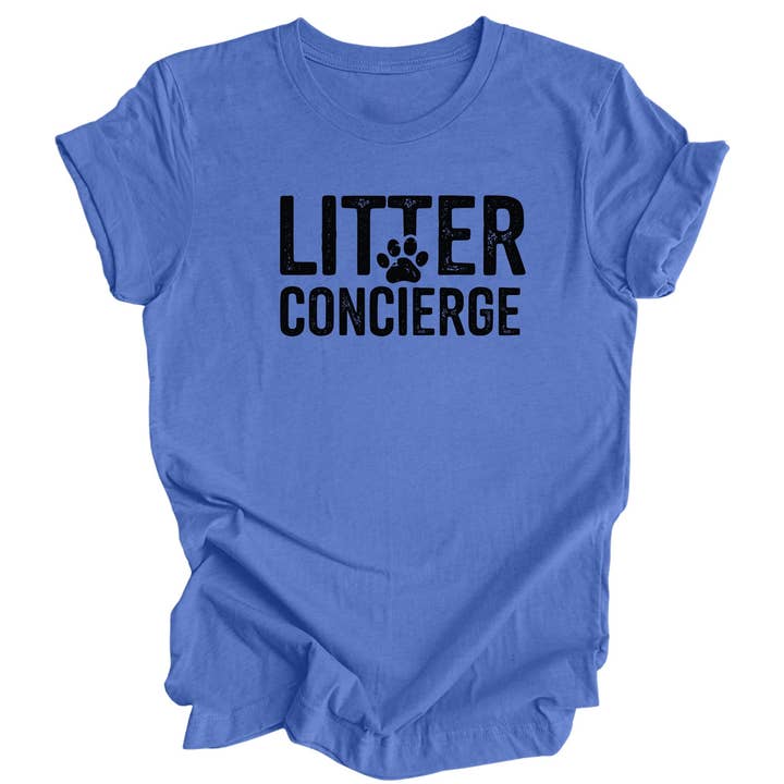 Litter Concierge | Funny Cat Shirt for Humans for wholesale by Luv the paw