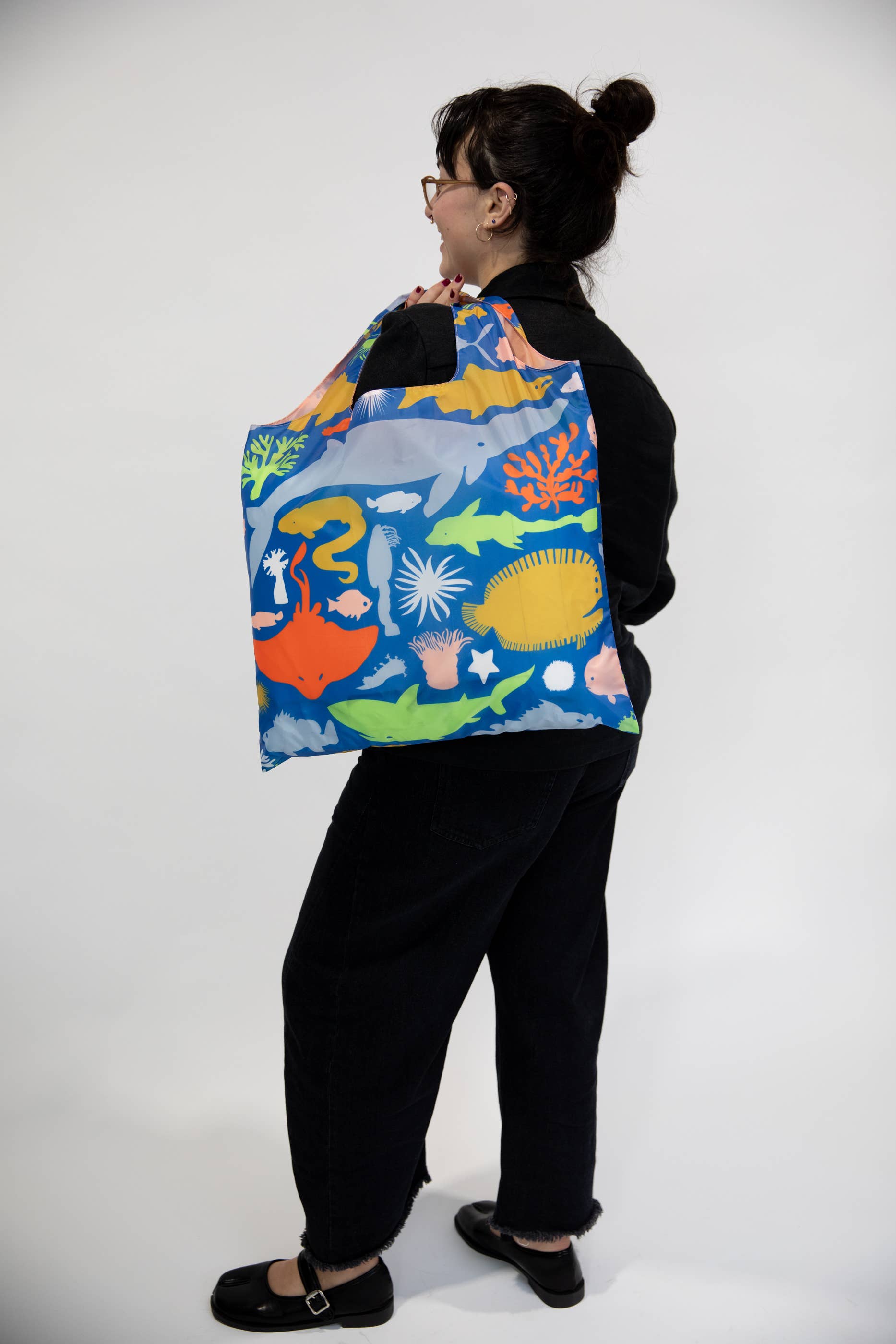 Yellow Owl Workshop - Wholesale Tote Bag - Women's - Sea Animals Art Sack® by Banquet Workshop - Beach Tote Bag4