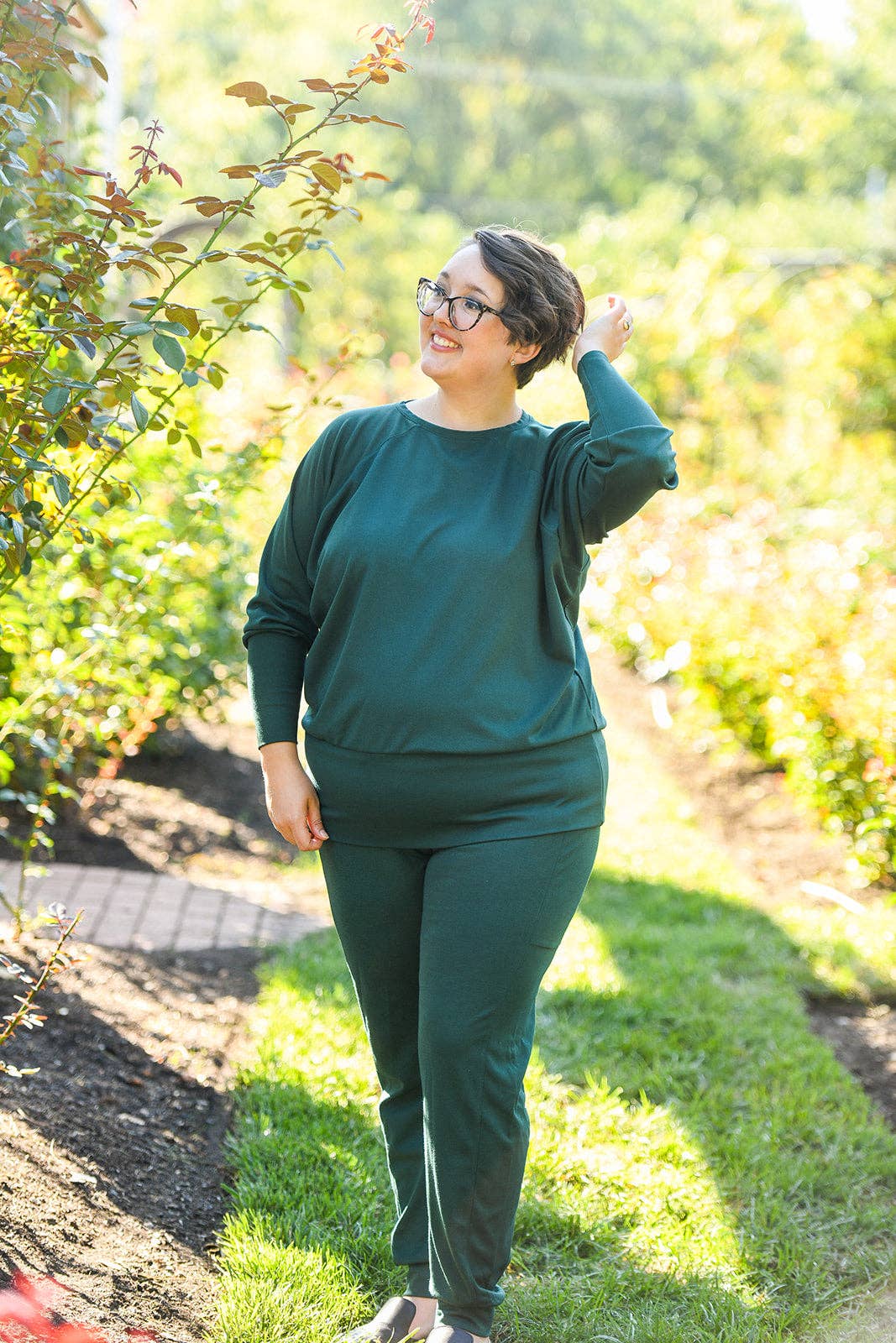 Knieriem Designs - Wholesale Knit Top - Women's - Rayon Crew Neck Ponte Top with Raglan Long Sleeves14