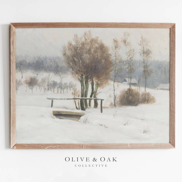 338. ALPINE SNOW/Impression artistique/Décoration murale d'hiver pour la vente par Olive & Oak Collective