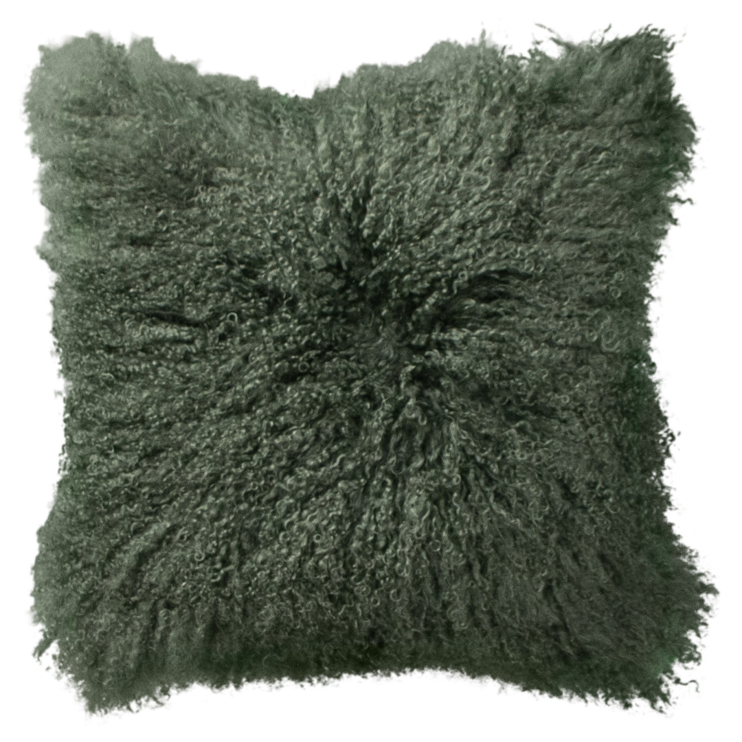 Van Buren - Vente Coussin décoratif - Coussin en peau de mouton tibétain 45 x 45 cm | 14 couleurs10