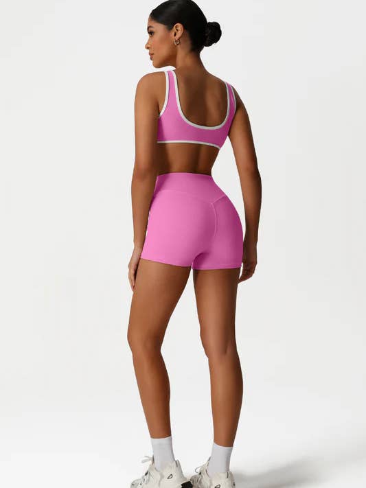 Sodalemon - Wholesale Activewear Set - Women's - Women High-Waisted Butt-Lifting Yoga Set: Sports Bra + Short4