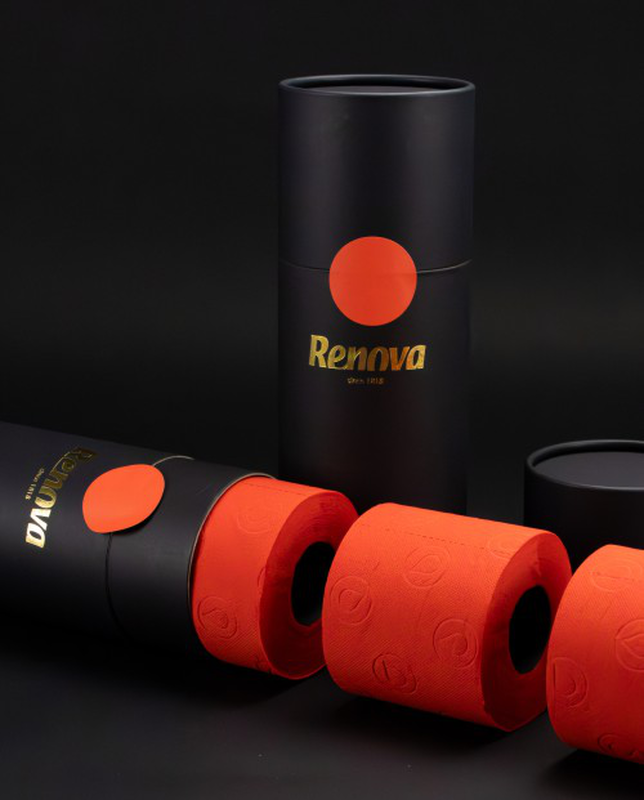 Renova - Wholesale Toilet Paper - Toilet Paper Renova Tubo Gold Red 3 Rolls1