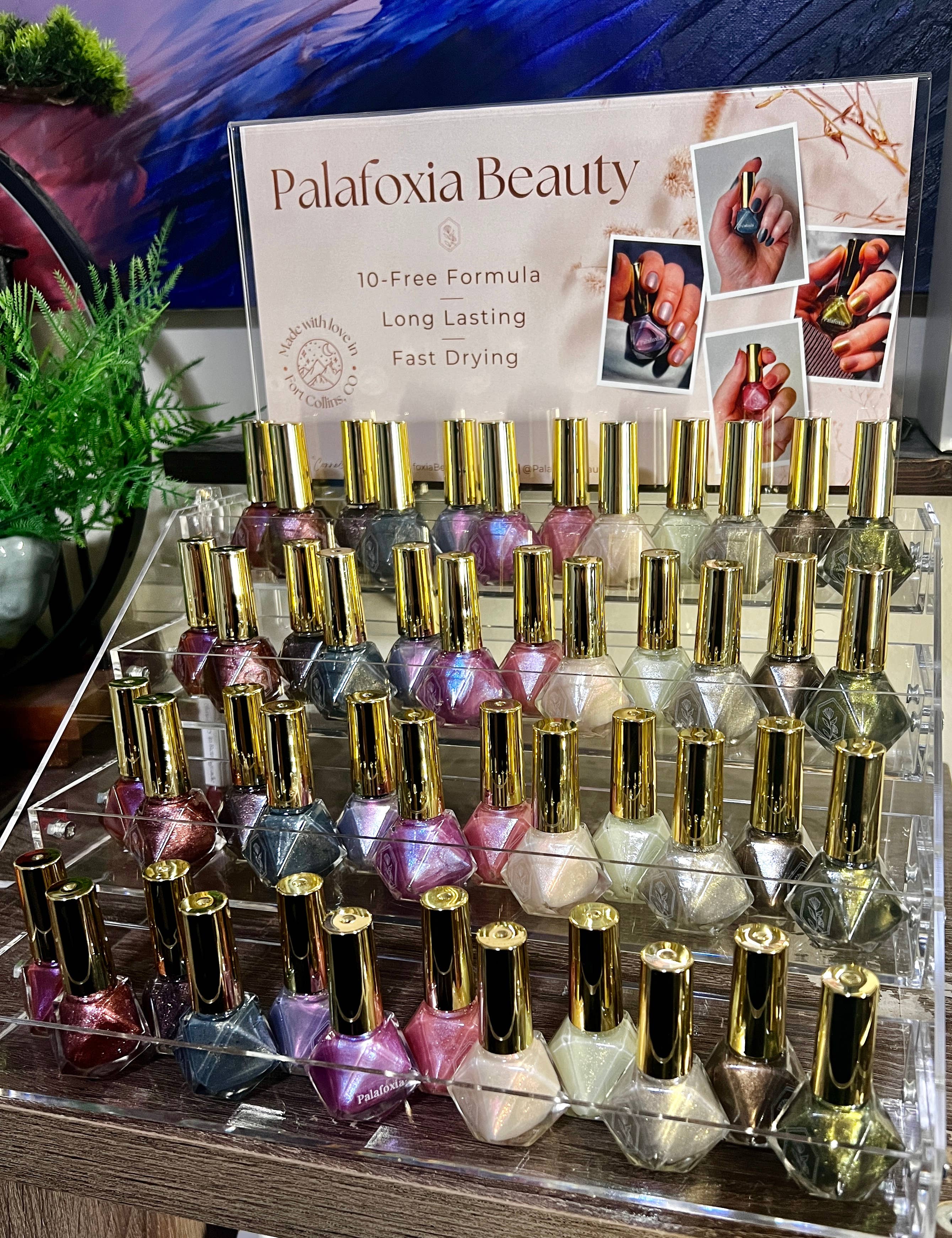 Palafoxia Beauty - Wholesale Retailer Display - Beauty & Wellness - 4-Tier NailPolish Display1