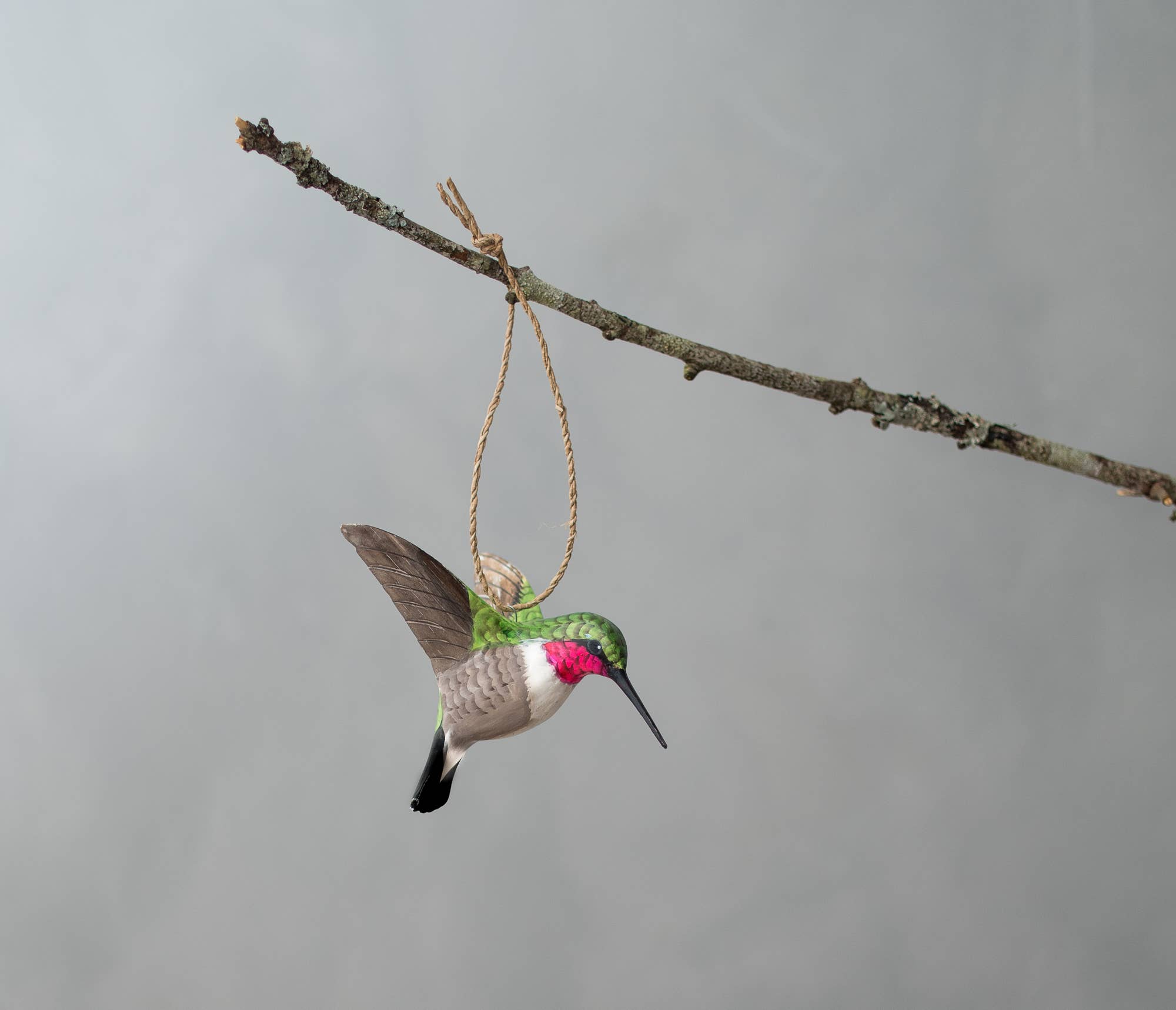 Aviologie - Wholesale Decorative Figurine - Humming Bird -Perched - 7.5"H -Wooden Ornament1