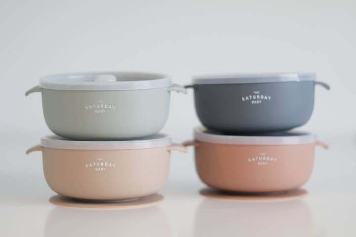 The Saturday Baby - Wholesale Bowl - Kids & Baby - Suction Bowl With Lid36