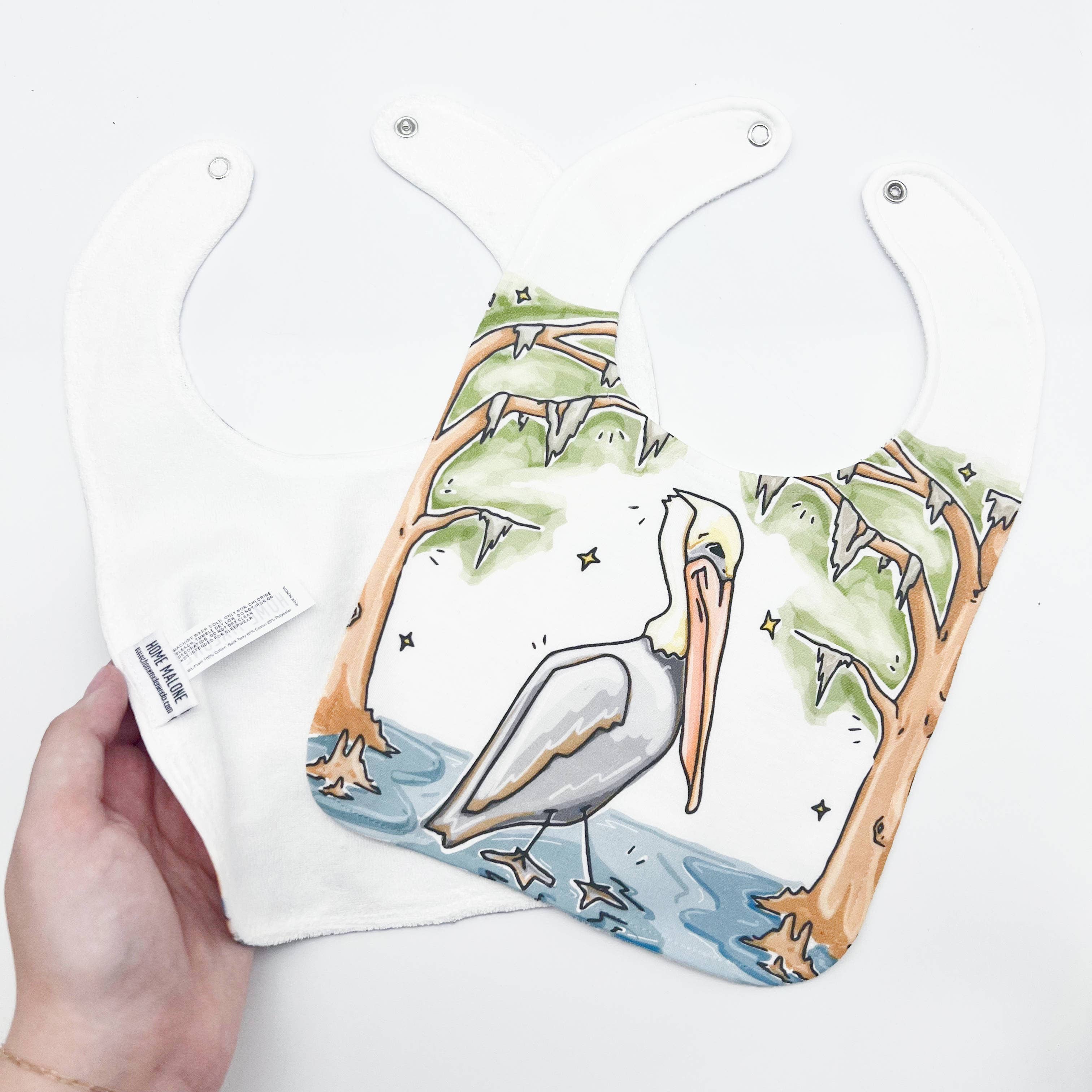 Home Malone - Wholesale Bib - Baby - Pelican Cypress Baby Bib Baby Shower Gift New Baby Arrival3