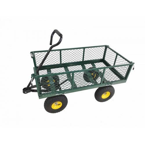 FIXTUREDISPLAYS - Wholesale Garden Tool - Heavy Duty Lawn/Garden Utility Cart/Wagon With Removable Side Meshes 10086