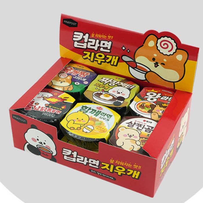 K-Wonderland – Großhandel Radiergummis – Cup Ramen Radiergummi-Set 6 Designs Sammelbar5
