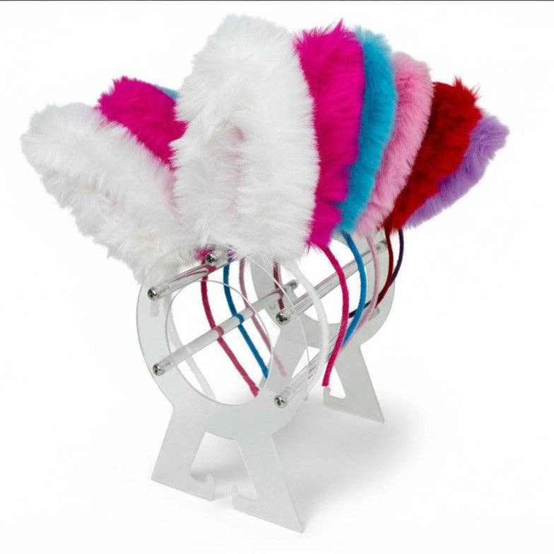 ASSORTED Led Big Bunny Ear Light up Fur Headband JH5828-5 (12PC) for wholesale on Faire1