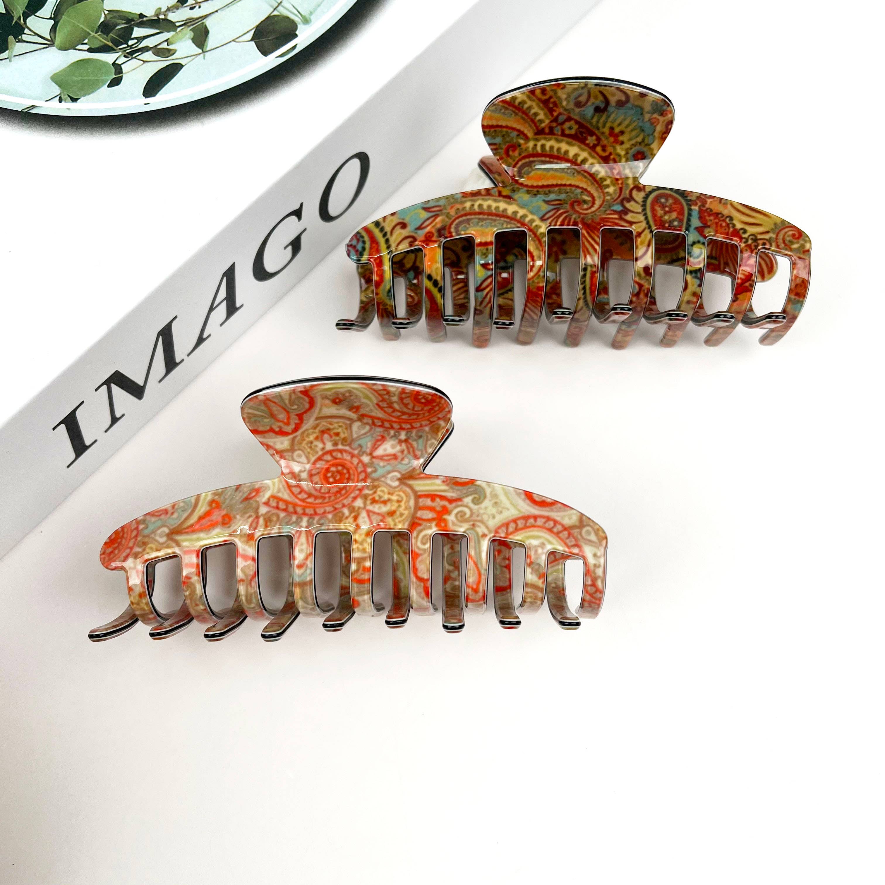 mildstyles - Wholesale Hair Clip - Women's - Retro palace pattern hair claw clip8