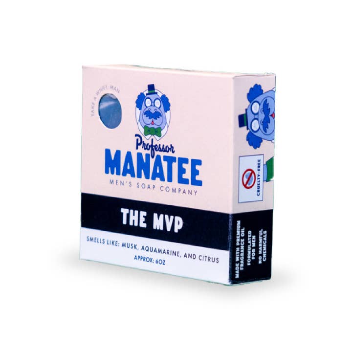 The Active Man 4 Pack for wholesale by Professor Manatee Soap Company
