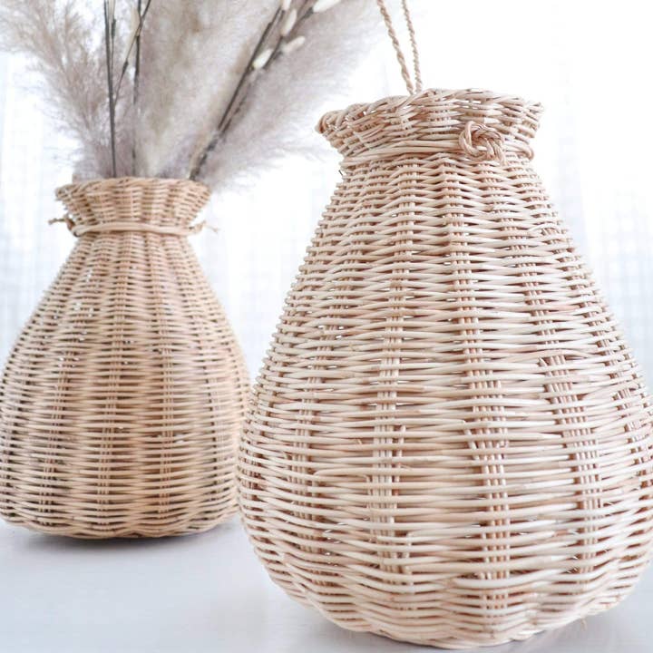 Thaihomeshop - Wholesale Vase - ARUDEE - Rattan Handwoven Vase