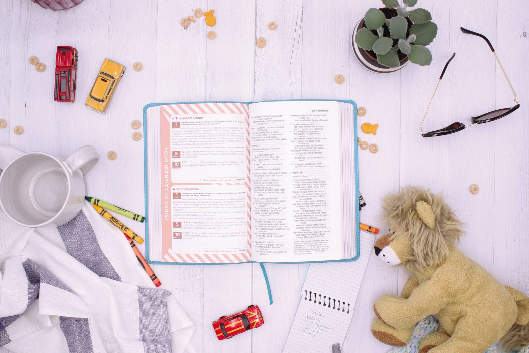 HarperCollins Christian Publishing - Wholesale Religion - NIV The Busy Mom's Bible, Leathersoft, Teal, Red Letter9