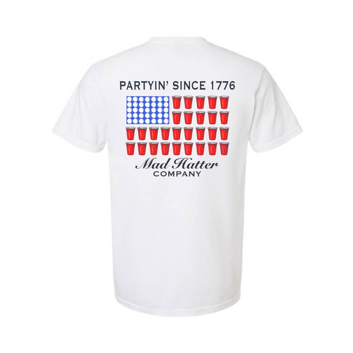 The Mad Hatter Co - Wholesale Screen Printed T-Shirt - Unisex - MHC Beer Pong T-Shirt