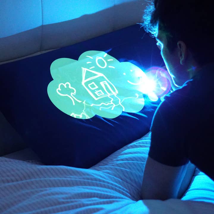 Illuminated Apparel - Wholesale Bedding Pillowcase/Sham - Kids & Baby - Glow Sketch Bedtime Pillowcase - Dream Cloud