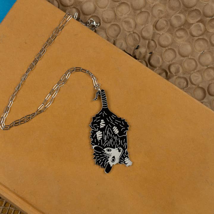 Baby Possum Necklace for wholesale by Darling Marcelle