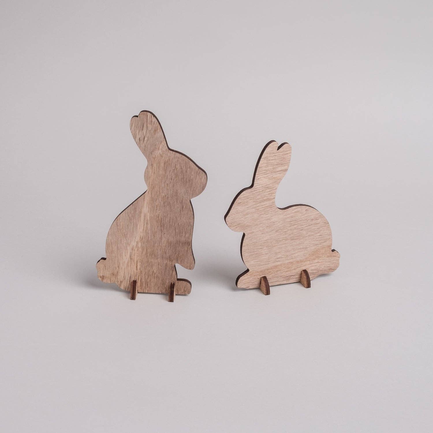 Eulenschnitt – Engroshandel Pyntefigur – Naturlige påskeharer i 2-pak6